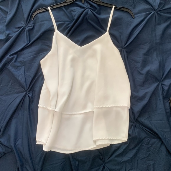 White Ruffle Tank - Picture 2 of 5